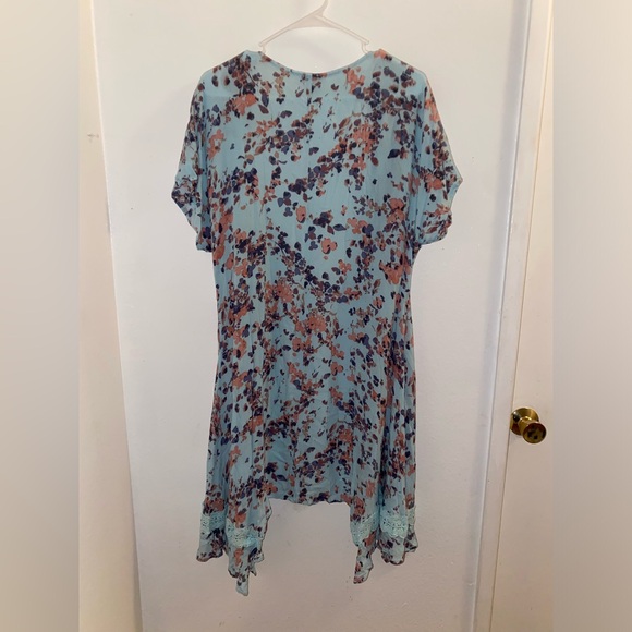 Ariat women’s size XS/S blue floral open front cardigan - Picture 4 of 4
